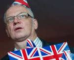 Dies Foto von Matthias Brüggmann sendete EPA/dpa mit der Zeile:„A man reacts to a vote count results screen at an 'Leave.EU Referendum Party' in London, Britain, 23 June 2016. Britons await the results on whether they remain in, or leave the European Union (EU) after a referendum on 23 June.“ Das Foto ist mittlerweile gelöscht.