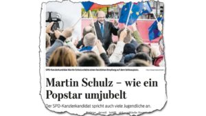 Ausriß der Braunschweiger Zeitung: Eine Leserin kritisiert diese Wahlkampf-Reportage.