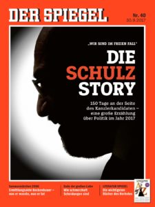 Heft 40/2017 - Eines der meistverkauften Spiegel-Hefte in 2017 - dank der Story über den gescheiterten Kanzlerkandidaten Martin Schulz. 